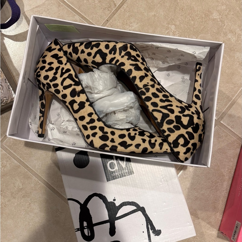 Dolce Vita Animal Print Heels